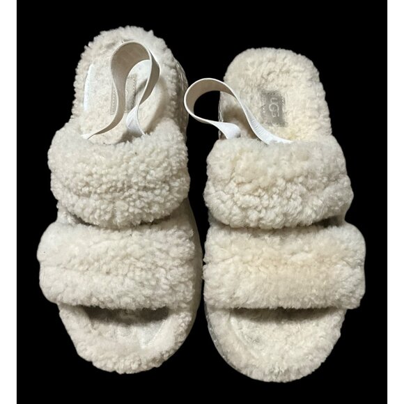 UGG WOMENS INVORY  OH FLUFFITA  CREAM WOMENS 9 - Picture 4 of 12